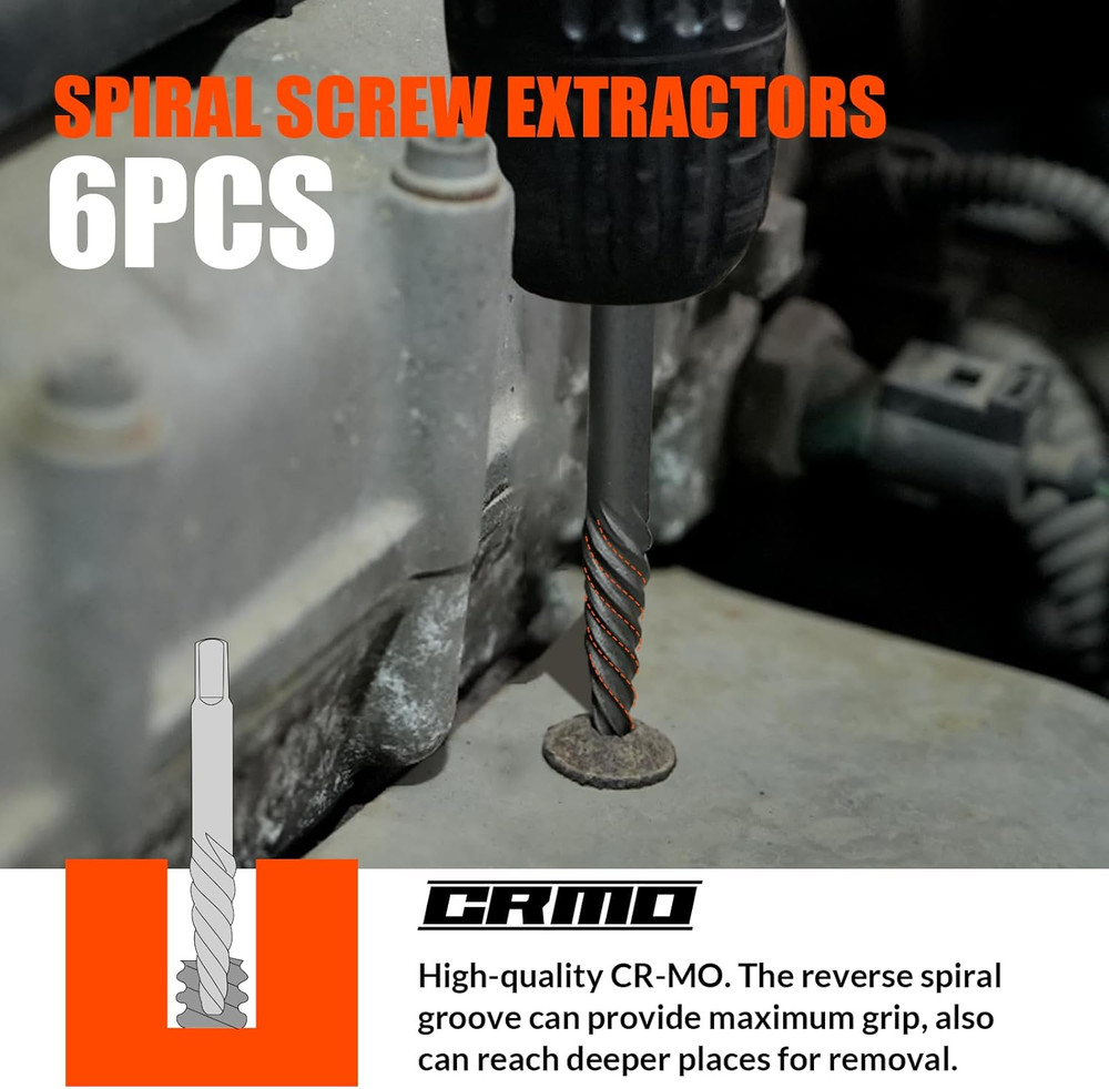 35 Pcs Screw Extractor and Left Hand Drill Bits Set, Easy Out Screw Extractor Ki