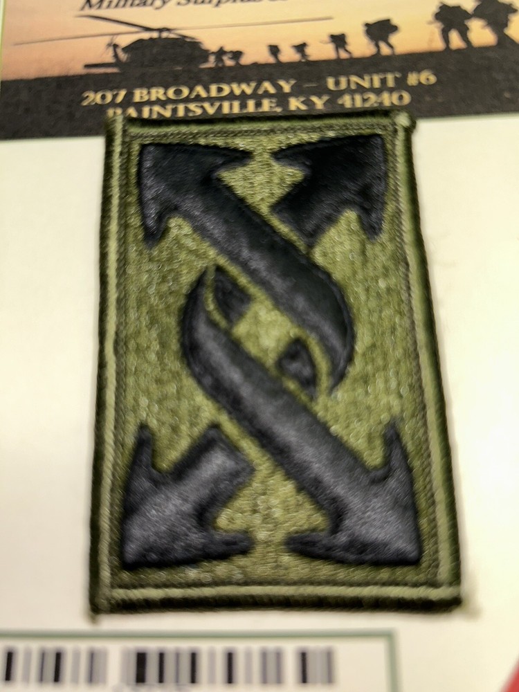 U.S. ARMY / 143RD SUSTAINMENT COMMAND- SUBDUED UNIT PATCH (Sew-On) MERROWED EDGE