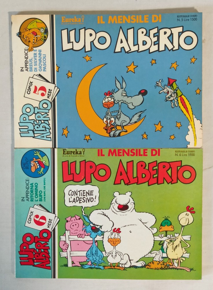 LUPO ALBERTO 2/8 complete sequence Ed. Horn 1984!!!!!