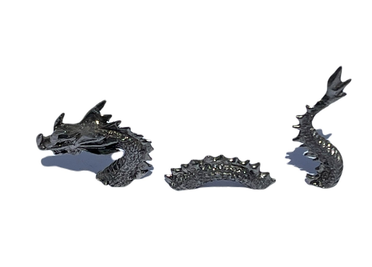 New Loch Ness Monster Sea Serpent Pewter Figurine Lead Free 3 pieces
