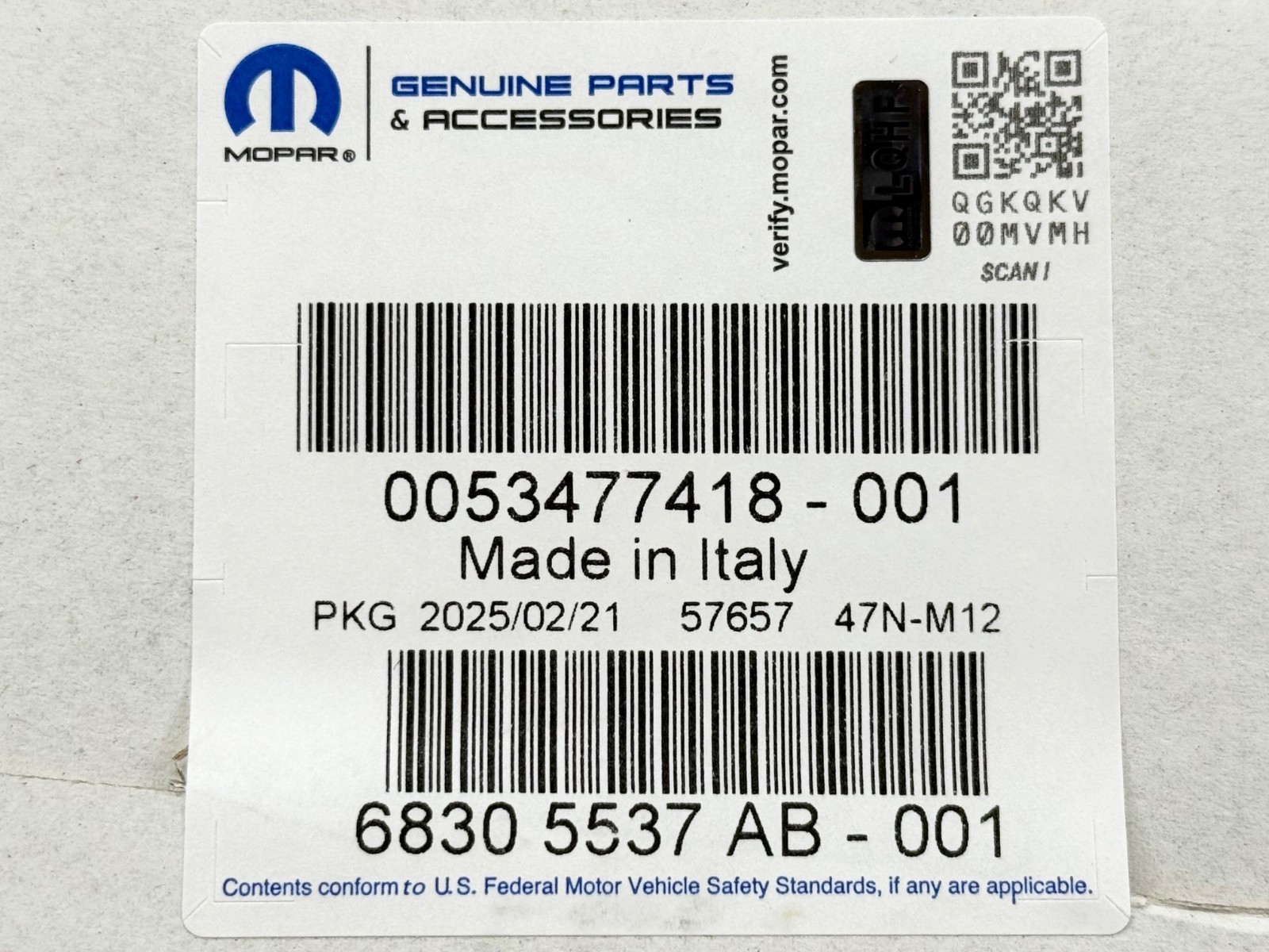 INTELLIGENT POWER CENTER 14-22 RAM PROMASTER 1500 2500 3500 OEM MOPAR 68305537AB