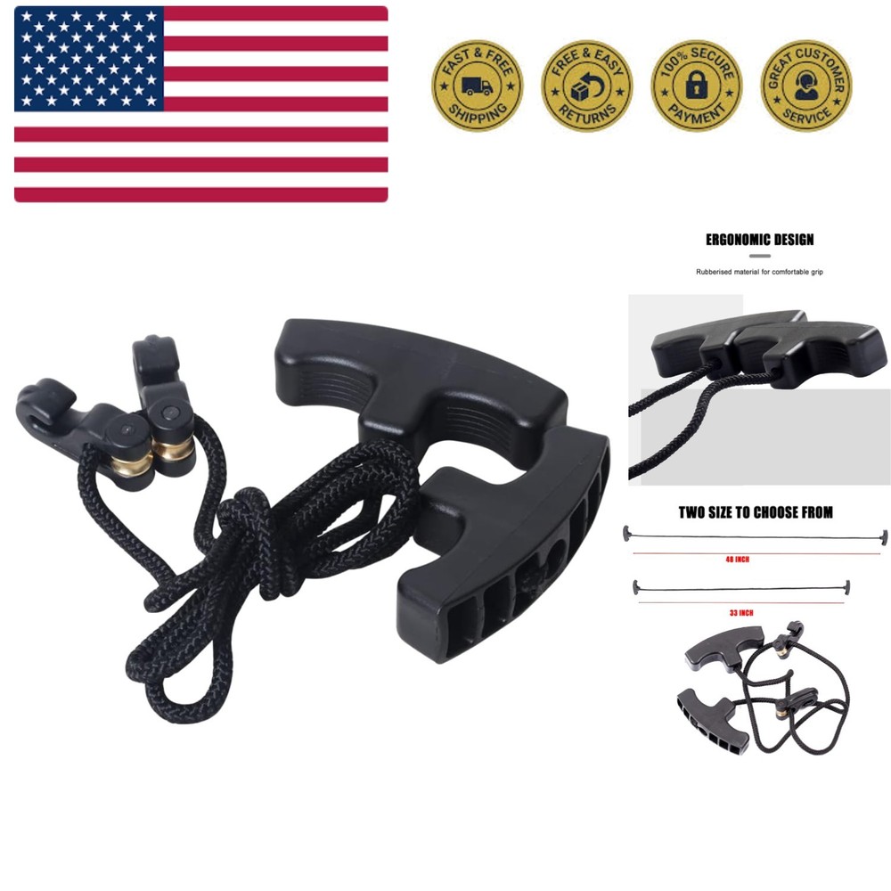 Crossbow Cocking Device with Double Handles - 33 Inch Adjustable Pull Rope
