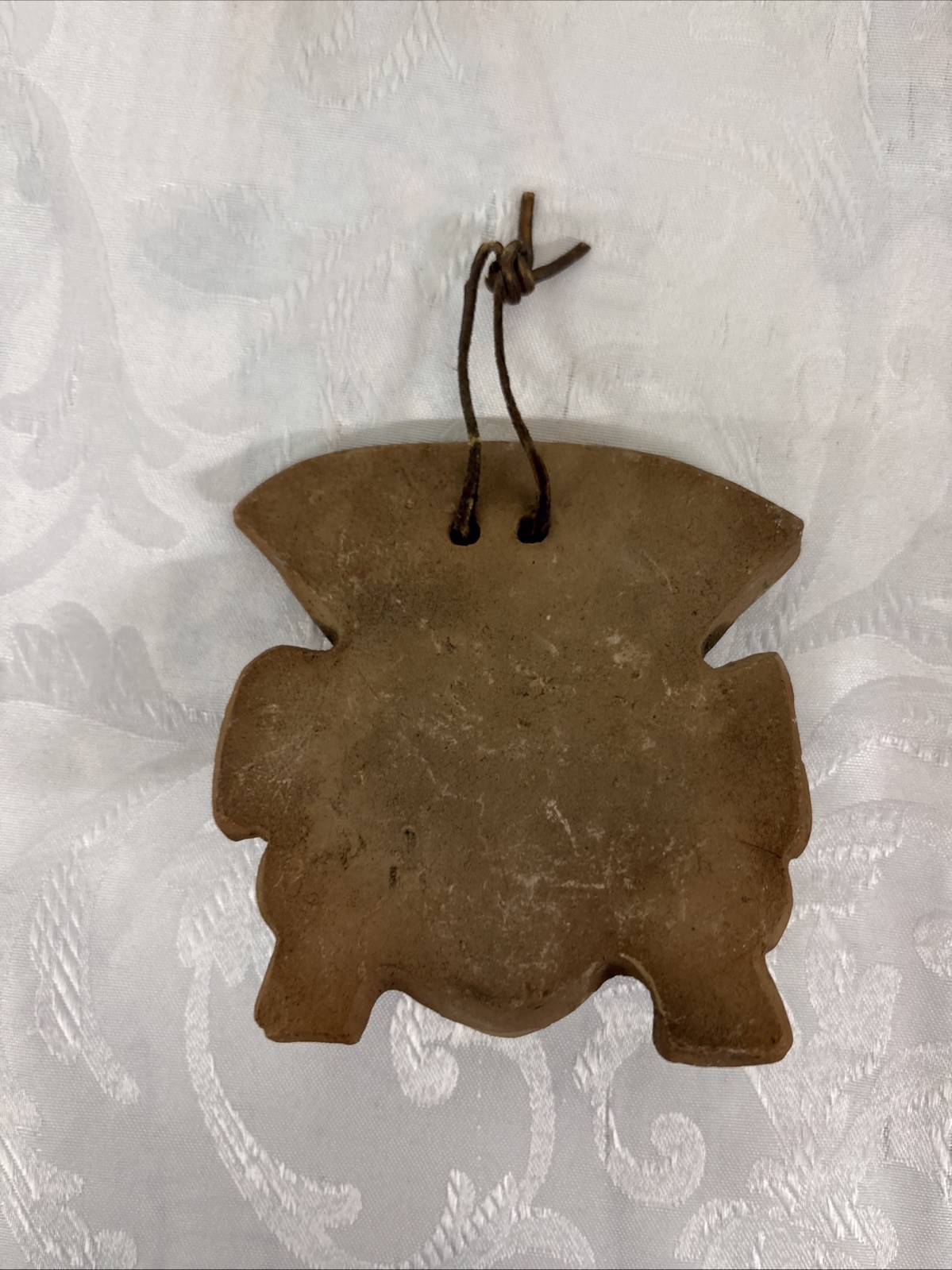 Vintage Aztec Mayan Mexican Clay Ceramic Mask Wall Hanging Art