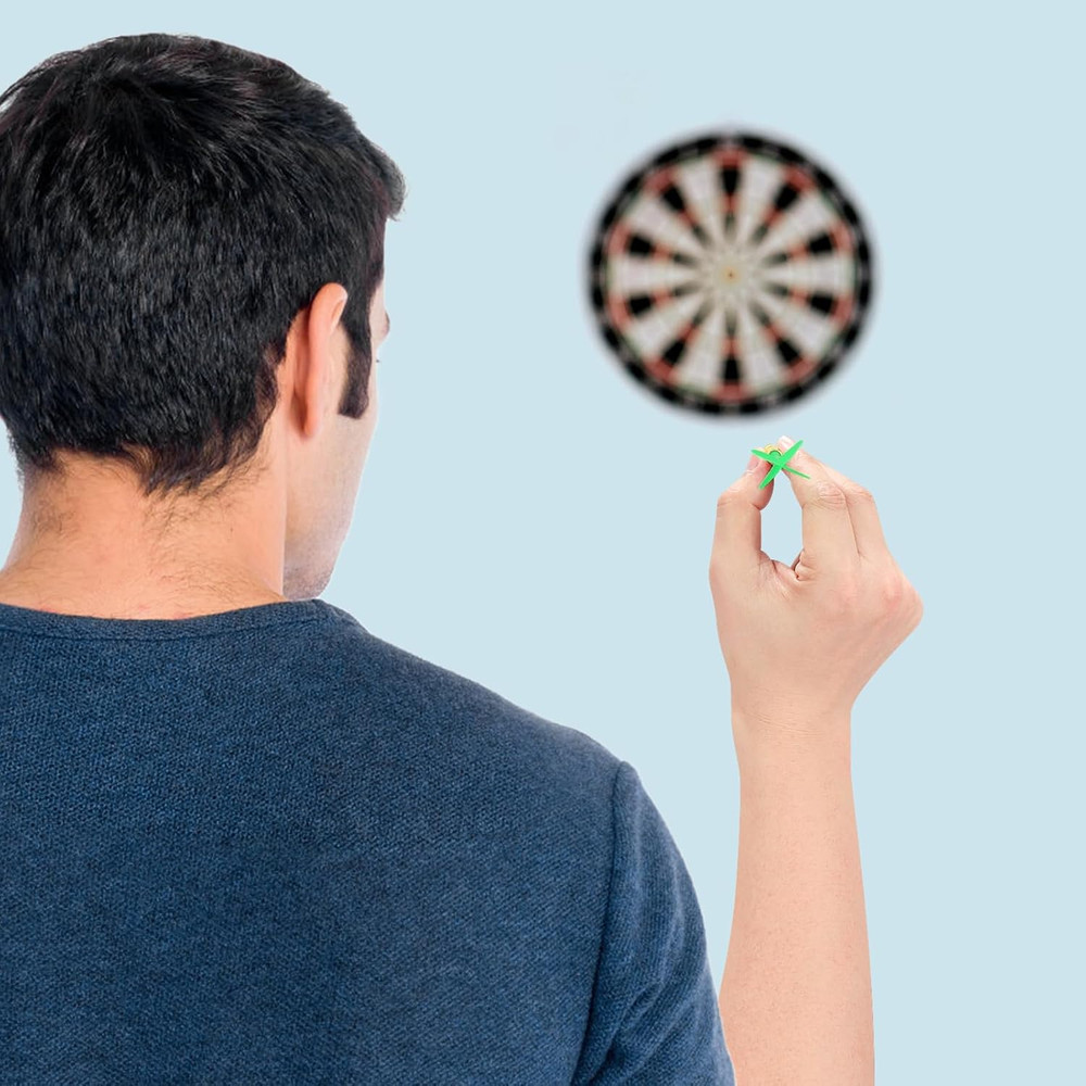 Soft Tip Darts Set, 16 Darts with 100 Black 2BA Replacement Tips