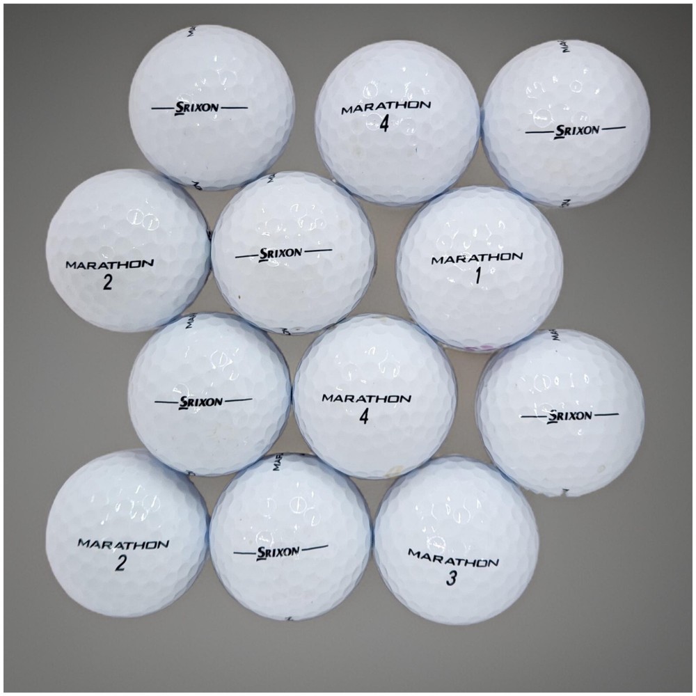 100 Premium AAA White Srixon Marathon Used Golf Balls