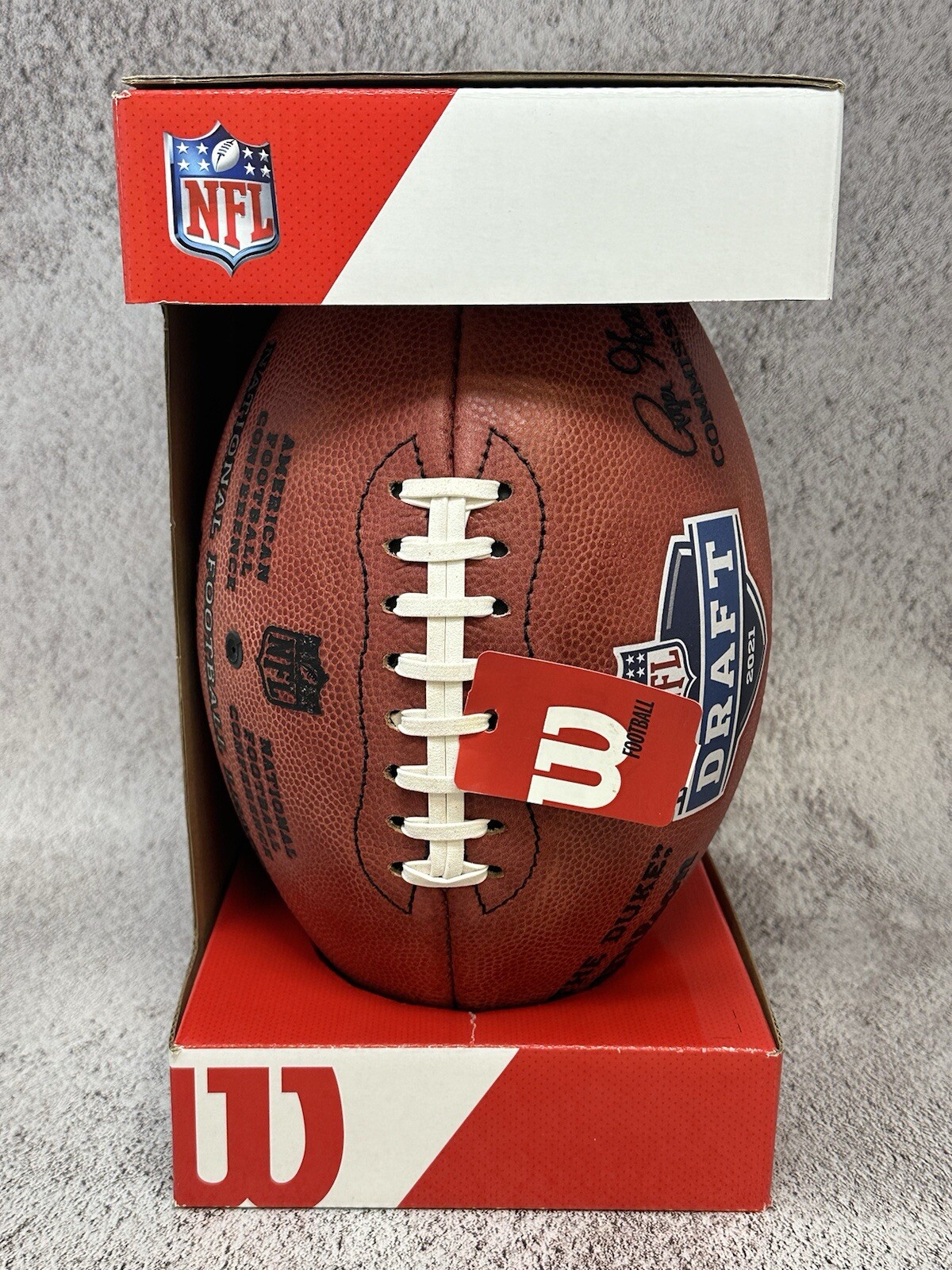 2021 NFL Draft Edition Authentic Wilson The Duke Leather Game Football