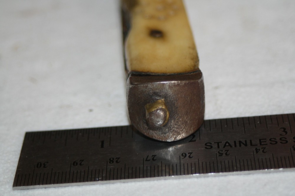 vintage HANDMADE CUSTOM FIXED BLADE KNIFE UNIQUE different MEAN LOOKING