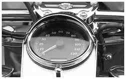 National Cycle Chrome Speedometer Cowl Visor Harley Softail Standard 99-07