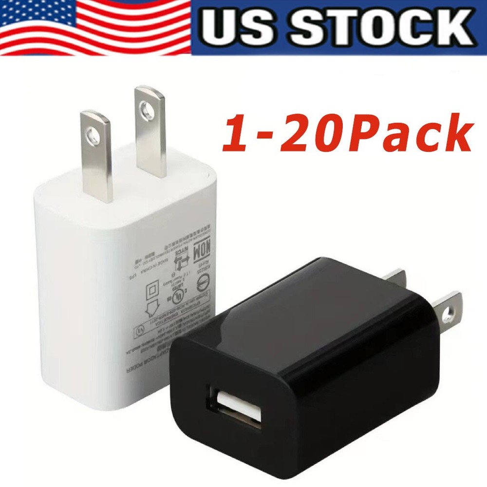 Universal 5V 1A US Plug USB AC Wall Charger Power Adapter For Smart Phone Lot
