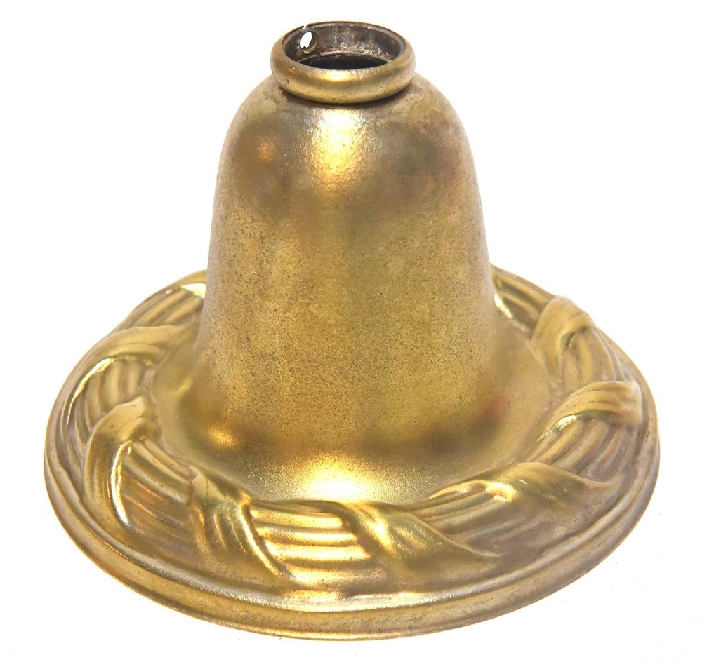 VINTAGE DECORATIVE BRASS CEILING BELL CANOPY