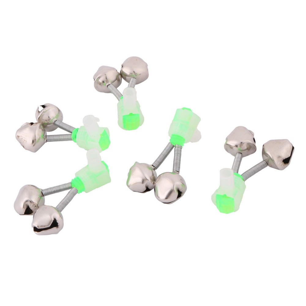 Fishing Rod Tips Bell Baits Alarm Double Ring 5PCS