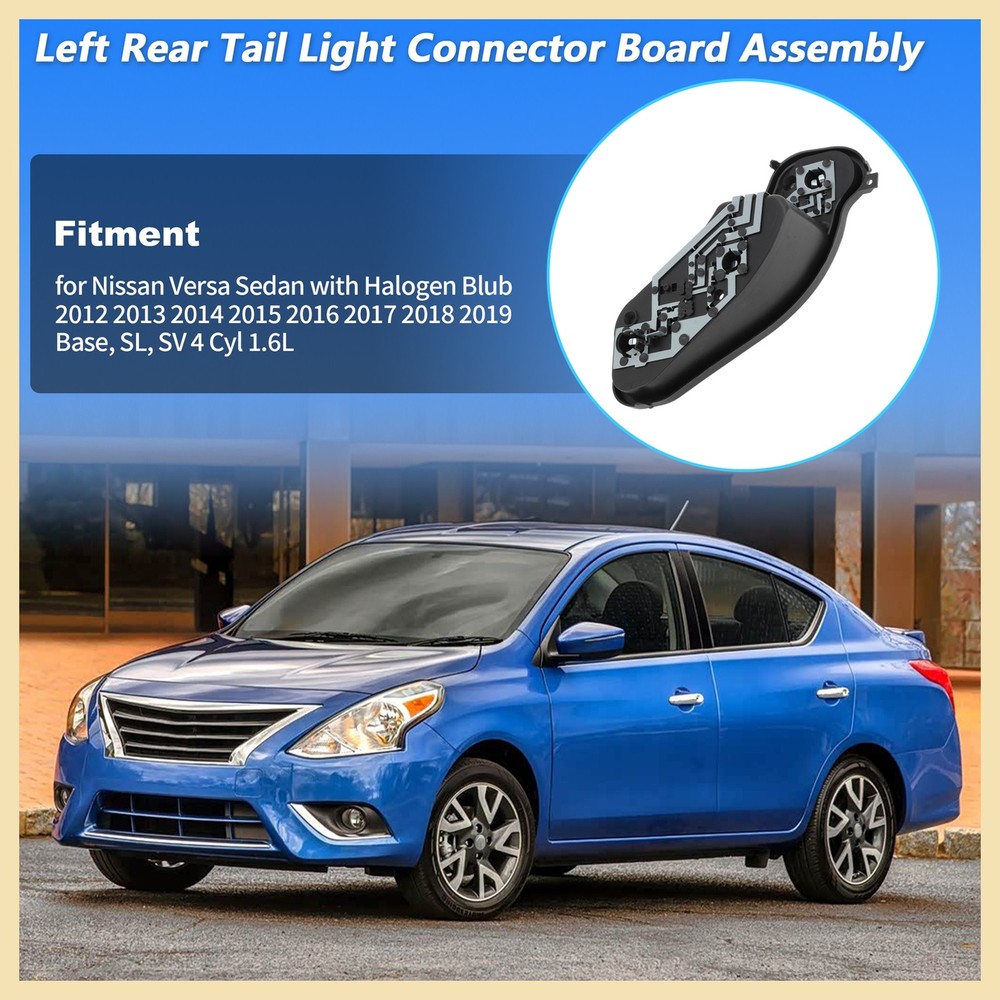 Left Tail Light Socket Board Assemblies for Nissan Versa 2012-2019 No.265563AW0A