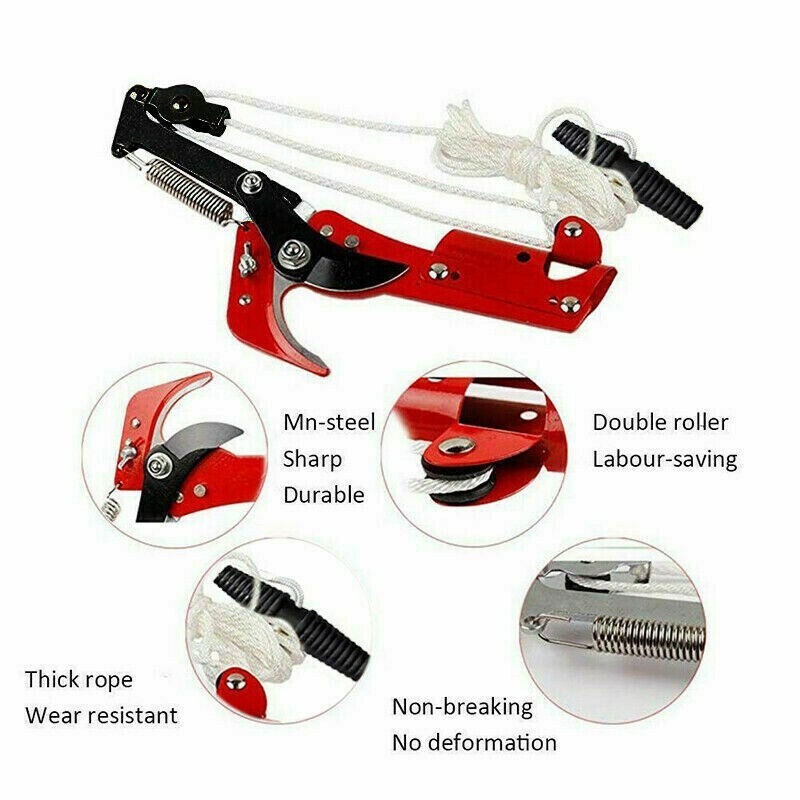 High Reach Tree Trimmer Pruner Saw Branch Cutter Pruning Tool Without Pole US