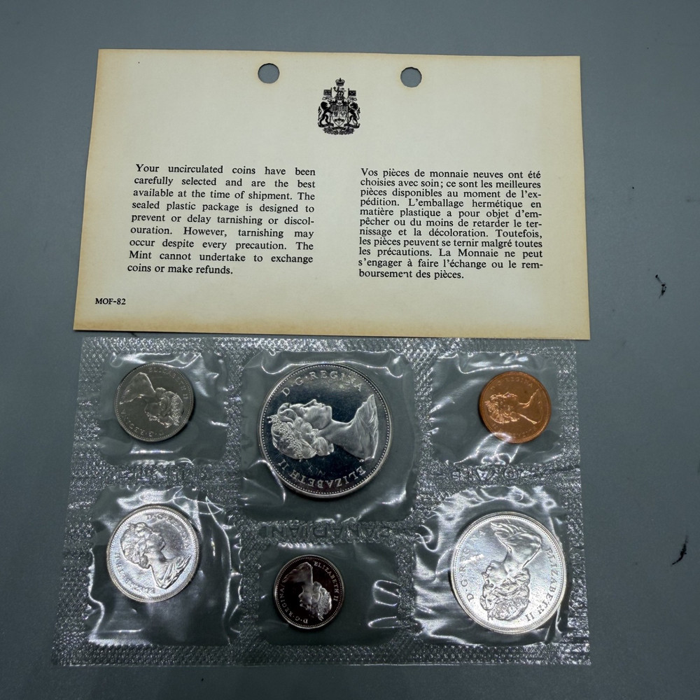 1965 & 1966 CANADA SILVER Mint Sets (Proof like) - 1.1oz. SILVER Each