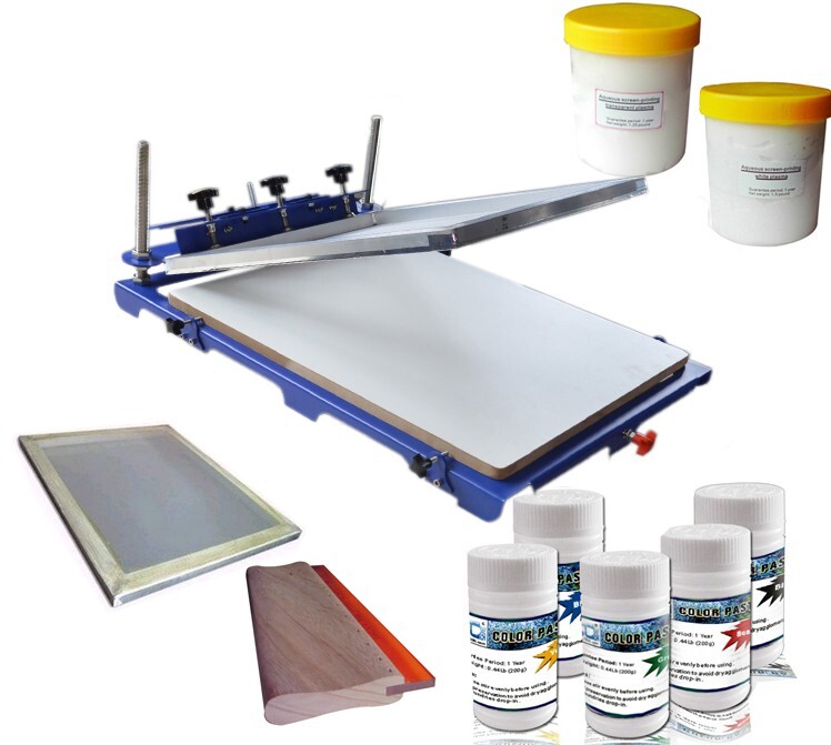 Easy Clean Micro Adjustable Screen Printing Machine with20 "x 24" Pallet No Rust