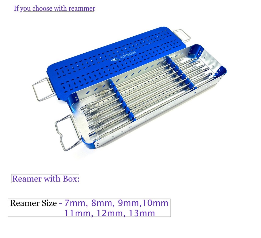 Cannulated flexible reamer box veterinary instrument