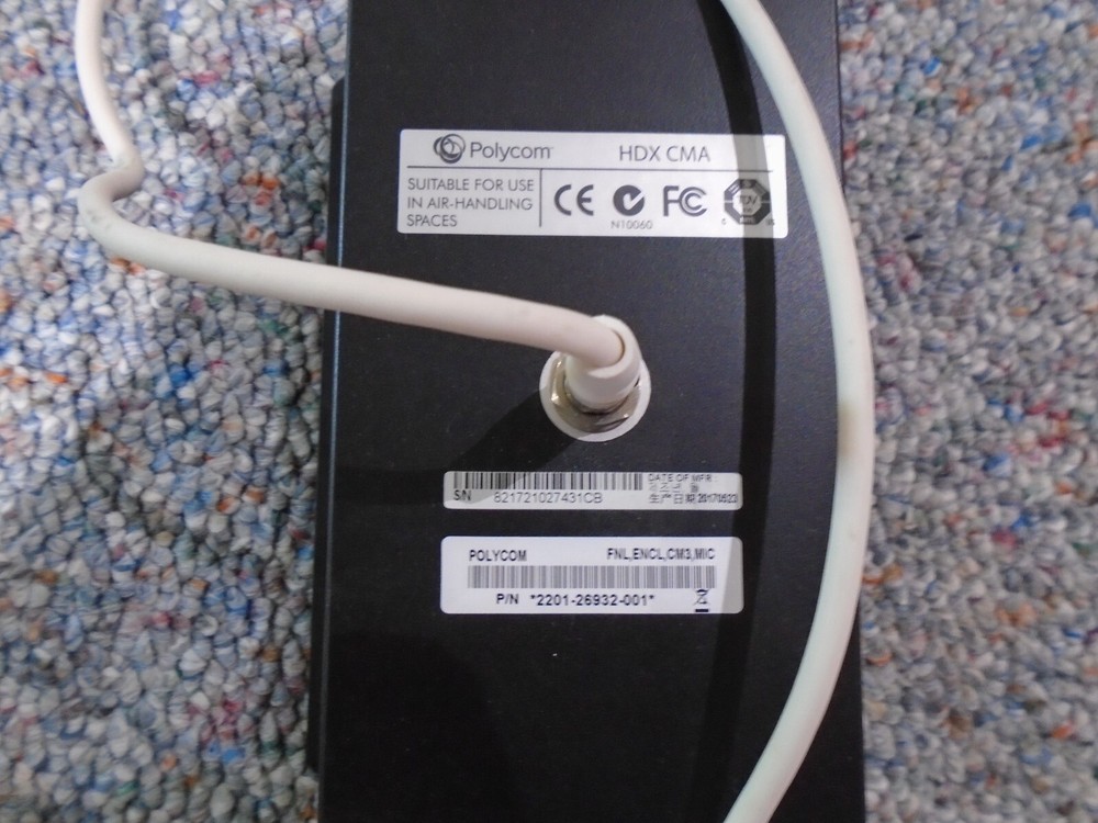 Polycom 2201-26932-001 HDX CMA Ceiling Microphone WHITE