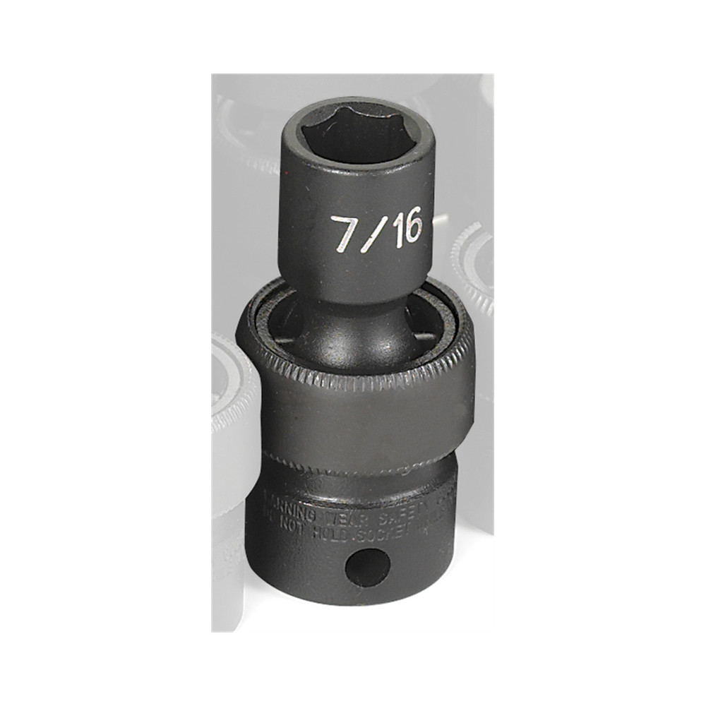 Grey Pneumatic 3/8" Drive x 7/16" Standard Universal Socket