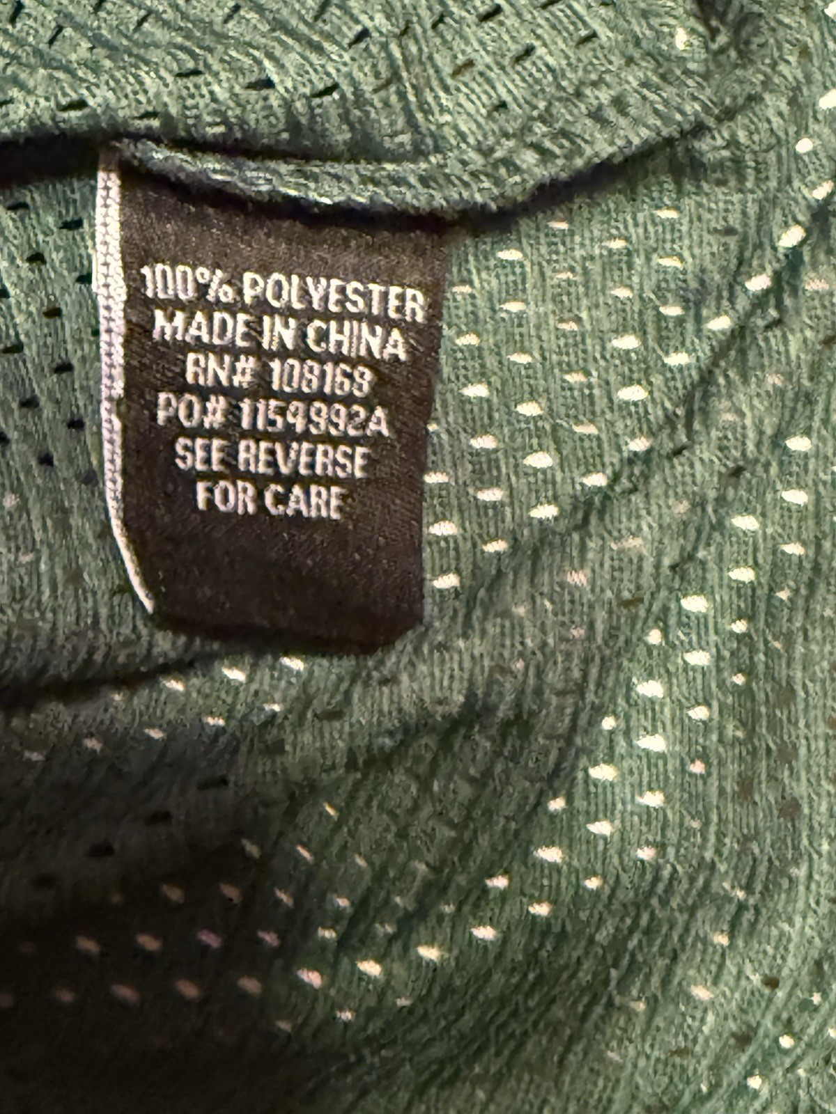 RSQ Football Jersey Men’s Size L, Green With White Numbers NWT