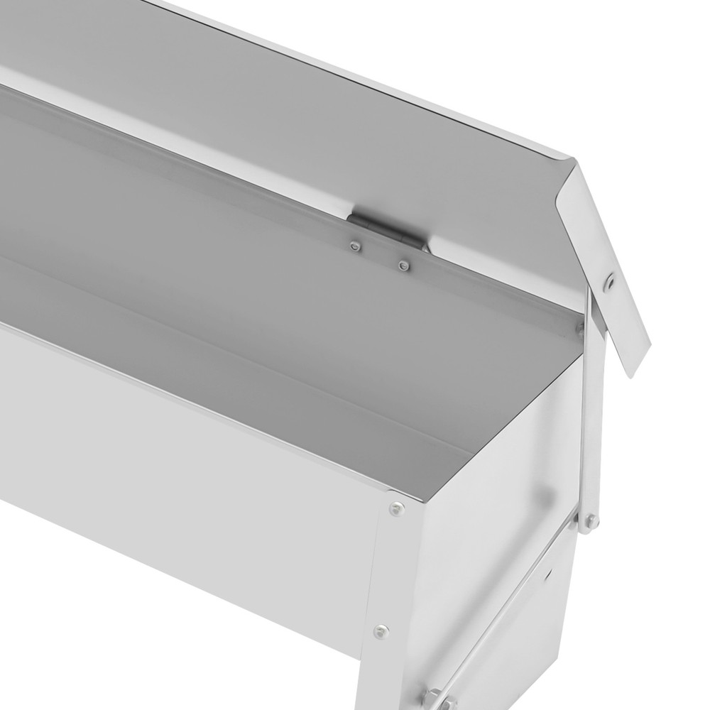 Automatic Chicken Feed Trough Feeder Poultry Trough Chicken Feeder Floor Stand