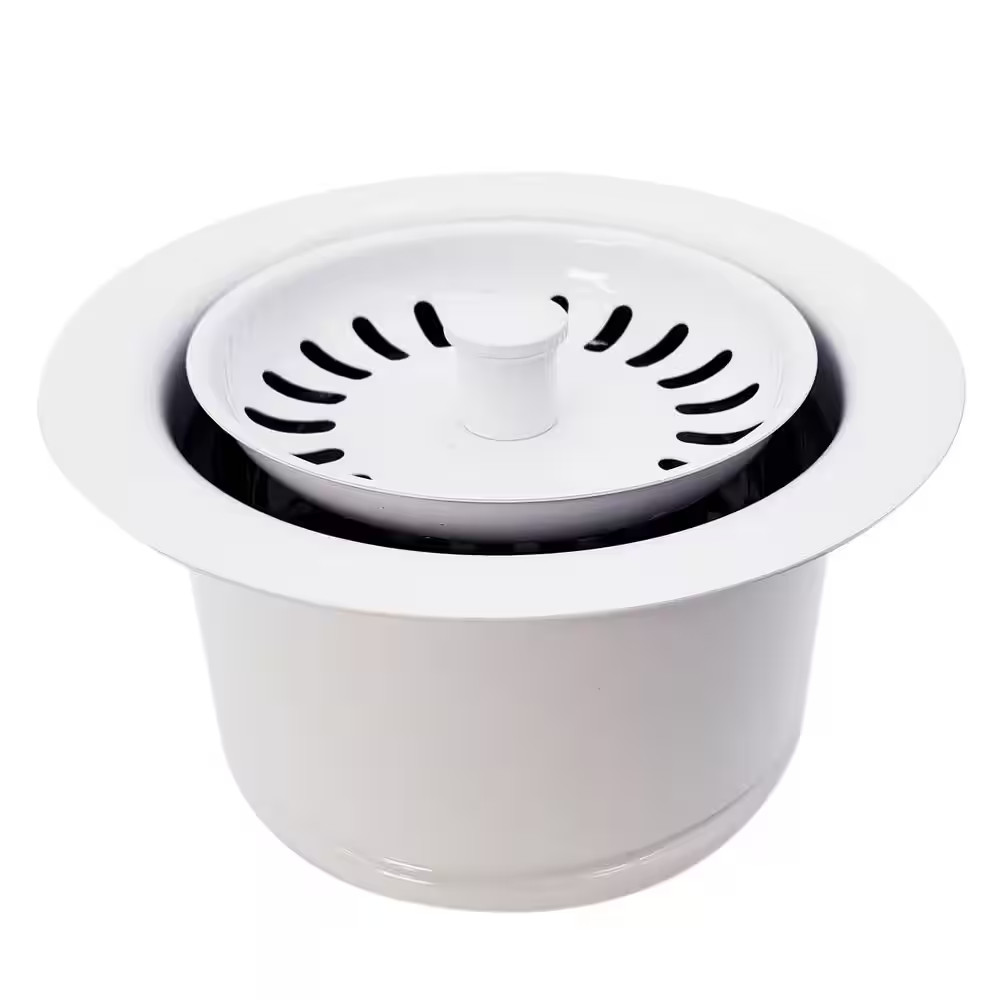 3-1/2 In. Extra-Deep Collar Kitchen Sink Waste Disposal Flange & Strainer Stoppe