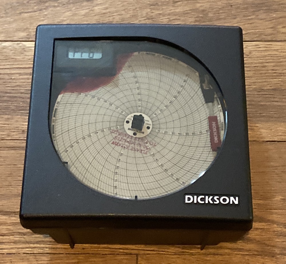 Dickson KT6P2 Circular Chart Recorder With Digital Display And R400 Sensor