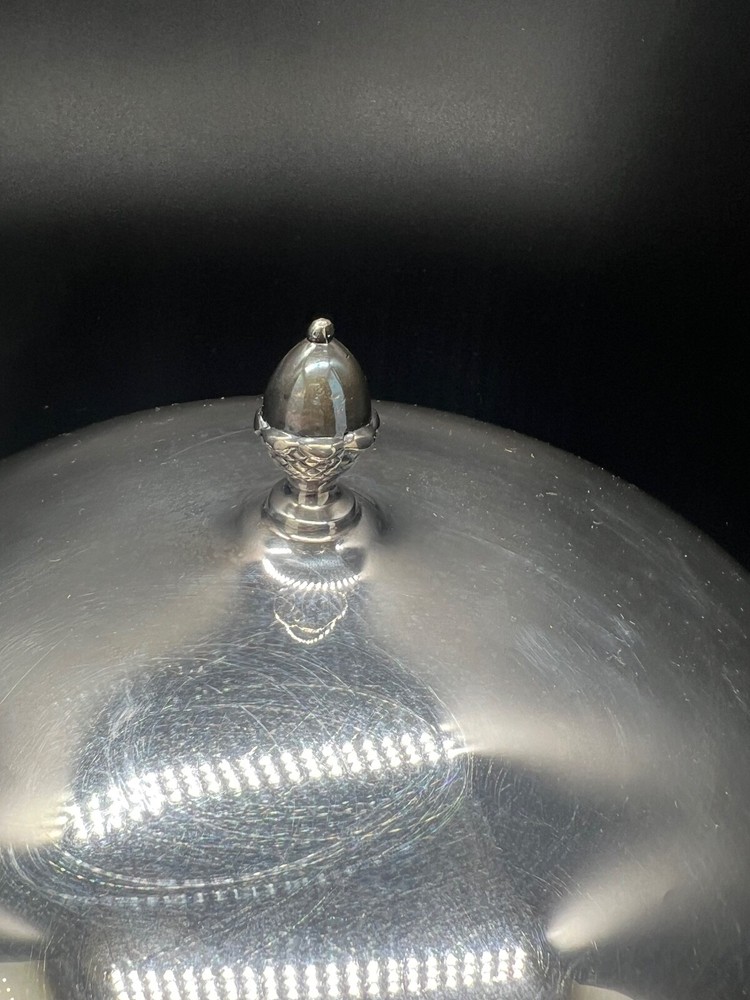 Wallace Silver Covered Dish 86c104 Acorn Lid