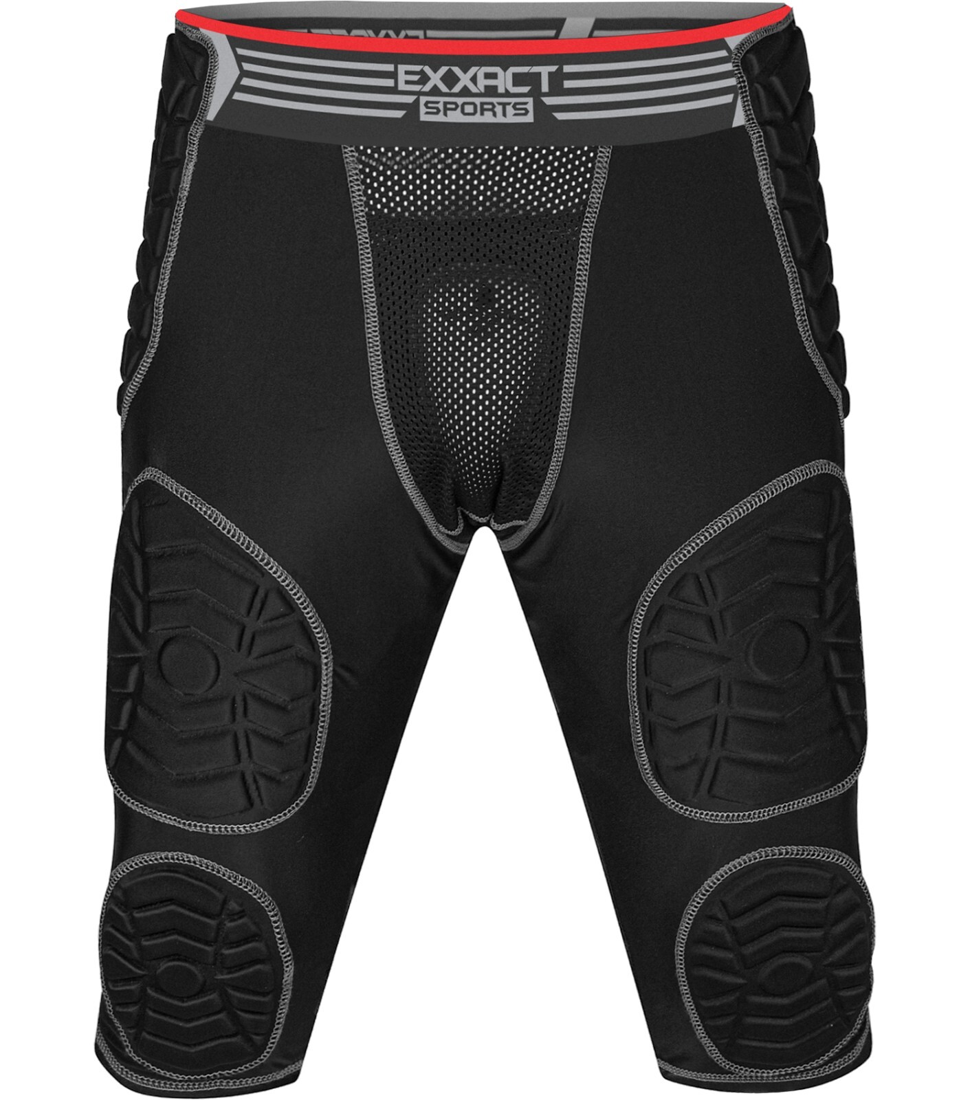 Exxact Sports Combat 7 Pad Girdle for Adult, with Cup Pocket, Padded