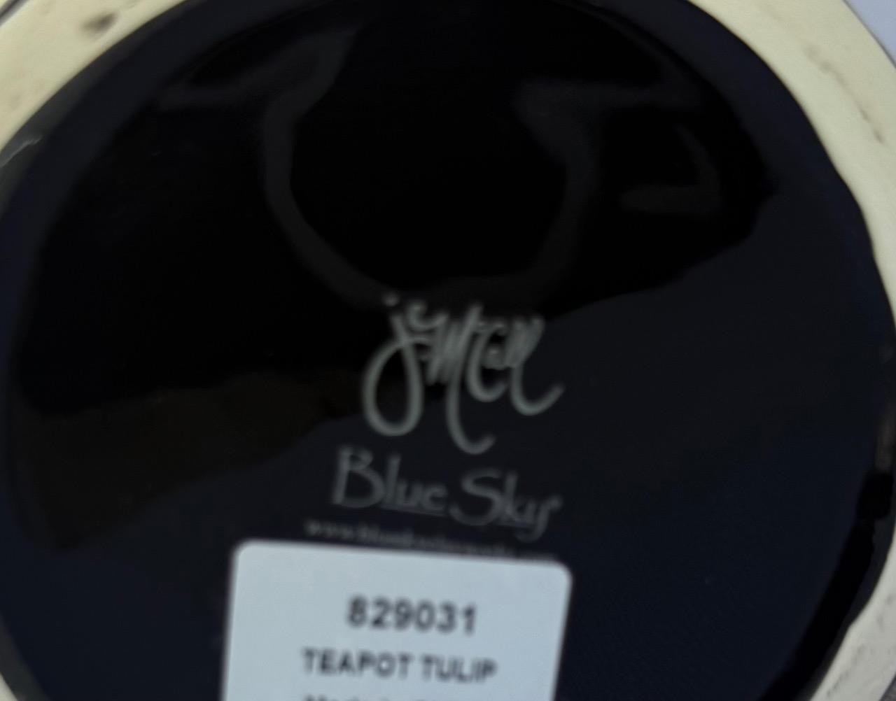 Blue Sky Clayworks Jeanette McCall Tulip Icing on the cake Ceramic Tea Pot New