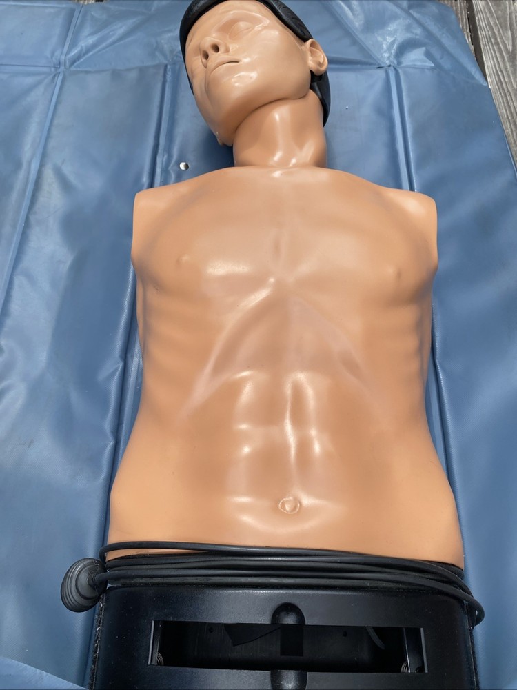 Ambu Man CPR Training Manikin Dummy W/ Case #4 UNTESTED
