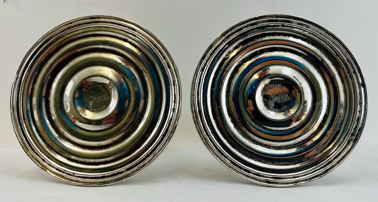 Vintage Duchin Creations Sterling Silver Candle Stick Holders Set 2 Weighted