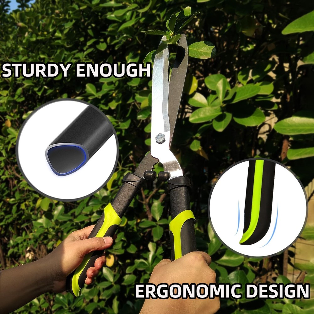 Loppers Hedge Clippers & Pruners Combo Set 3-Piece Hedge Shears, Sharp Tree T...