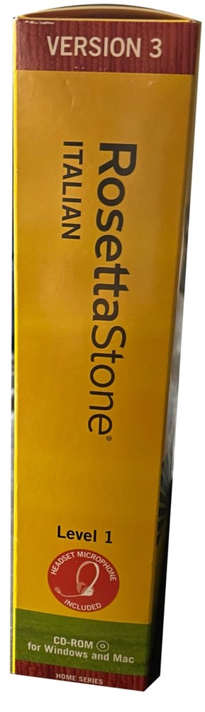 Rosetta Stone, Italian, Level 1, Version 3, WIN/MAC CD-ROM, Personal Edition
