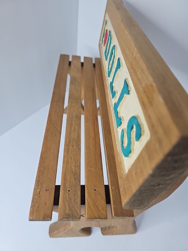 Handcrafted "I HEART DOLLS" Decorative Bench