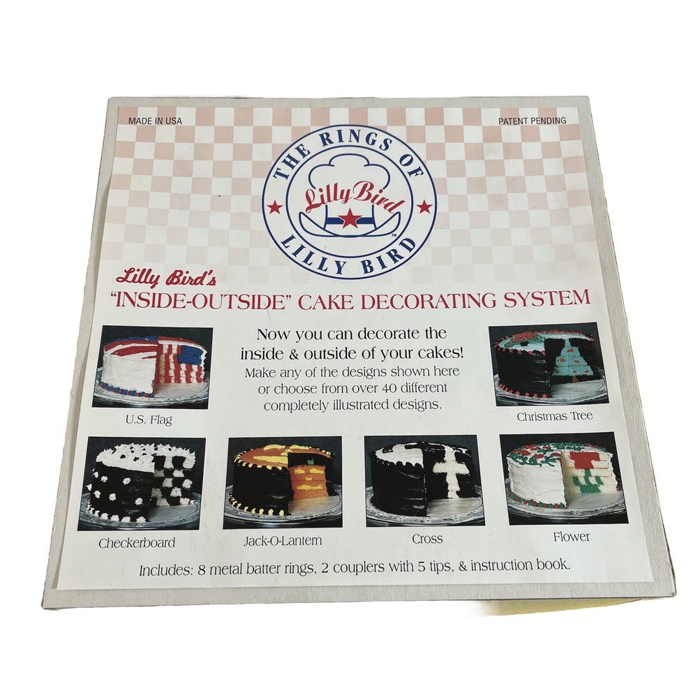 Cake Rings Decor Kit Inside Out Checkerboard Decorating System Lilly Birds Co