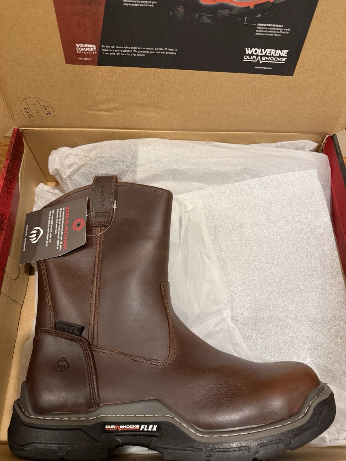 WOLVERINE RAIDER DURASHOCK MEN Multi Sizes WATERPROOF CARBONMAX PEANUT W211129