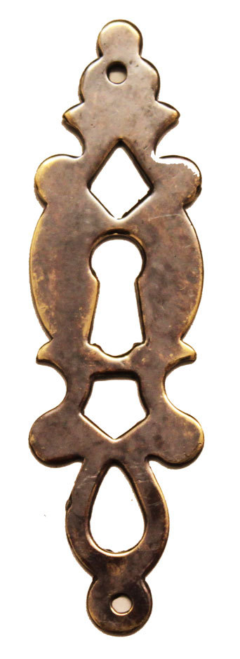 3.5” Antique Style Solid Brass Fretted Escutcheon 1572A/B