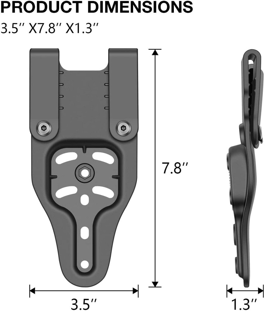 Belt Loop - High/Low/Mid Ride Fit 1.5''-2.25'' Belt Width Holster Attach