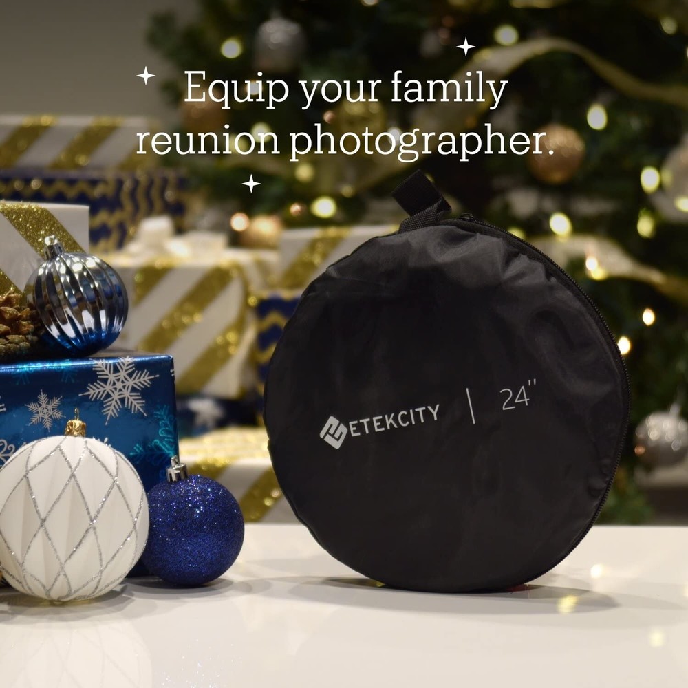 Compact Collapsible Reflector with Carrying Pouch - Photography Lighting
