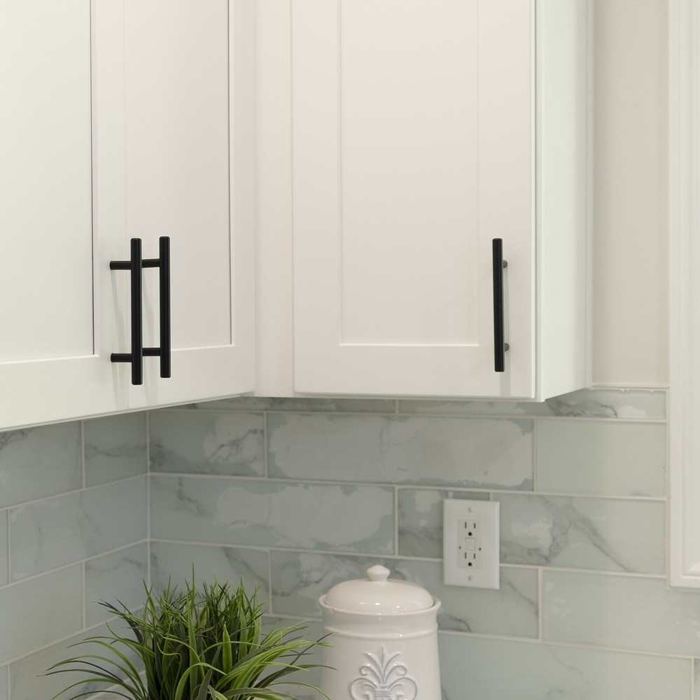 Matte Black 304 Grade Stainless Steel Kitchen Cabinet Handles Pulls Knobs Drawer