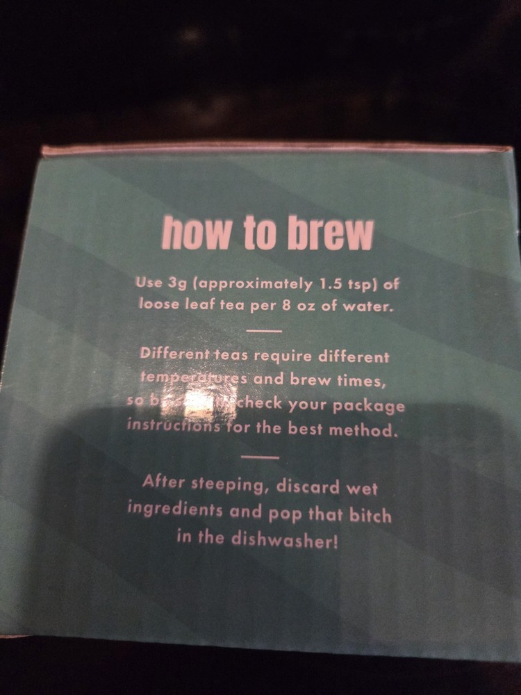 SNARKY TEA STEEPIN IT REAL Single Cup Steeper