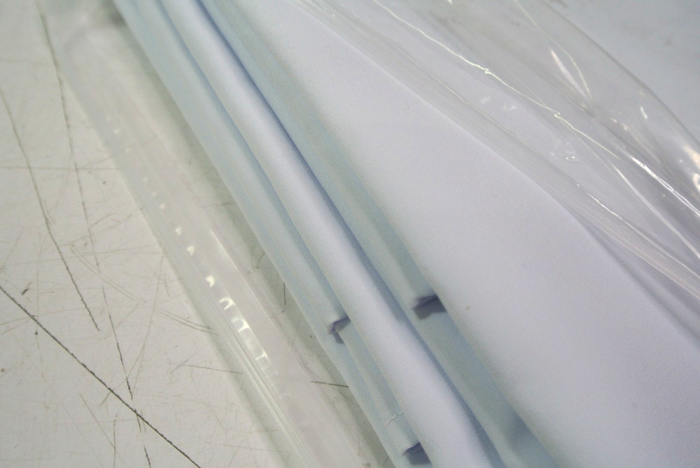 2 White Polyester Backdrop Curtains 2 Panels 5ft x10ft Per Pack 4 TOTAL PANELS