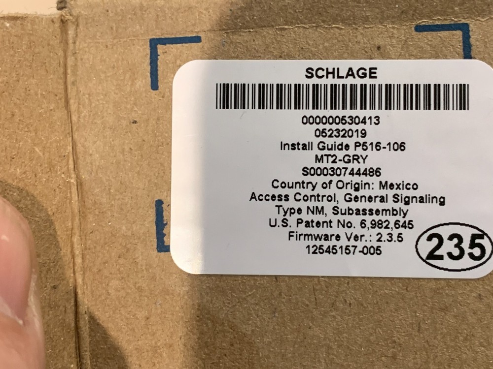 Schlage MS 626 MAG STRIPE READER - NIB