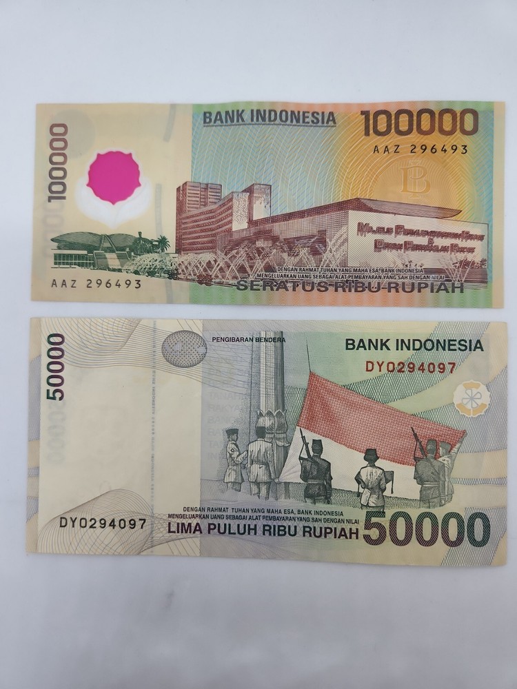 Indonesia 50000 & 100000 Rupiah (1999) Notes