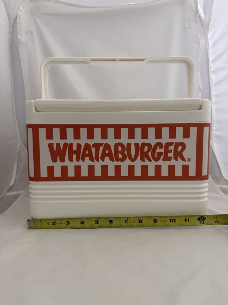 Igloo WHATABURGER Cooler 12 Can Square White Ice Chest