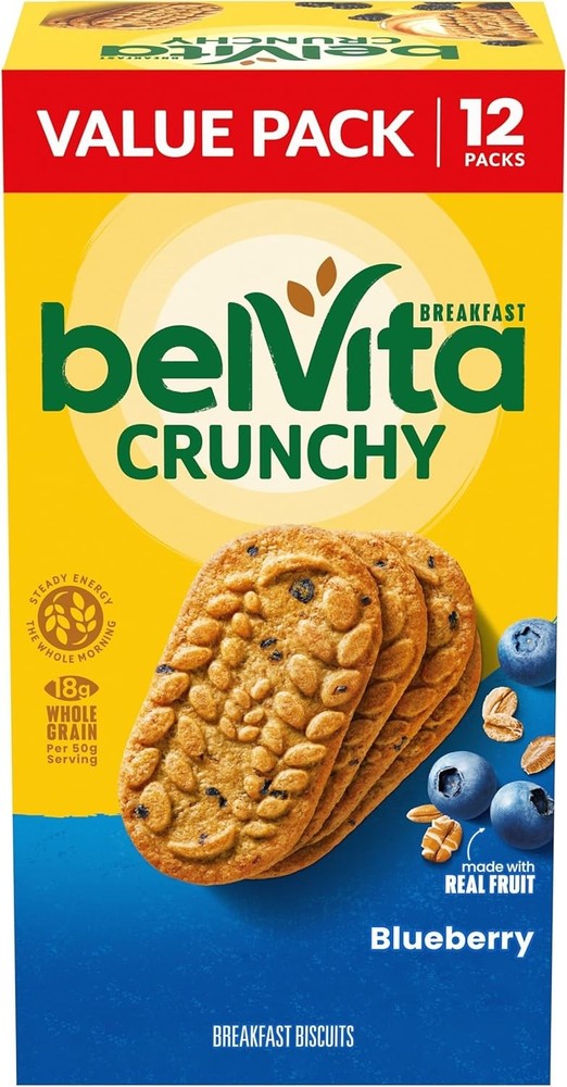 beita Breakfast Bars Biscuits, Blueberry, Value Pa, 12 Pas