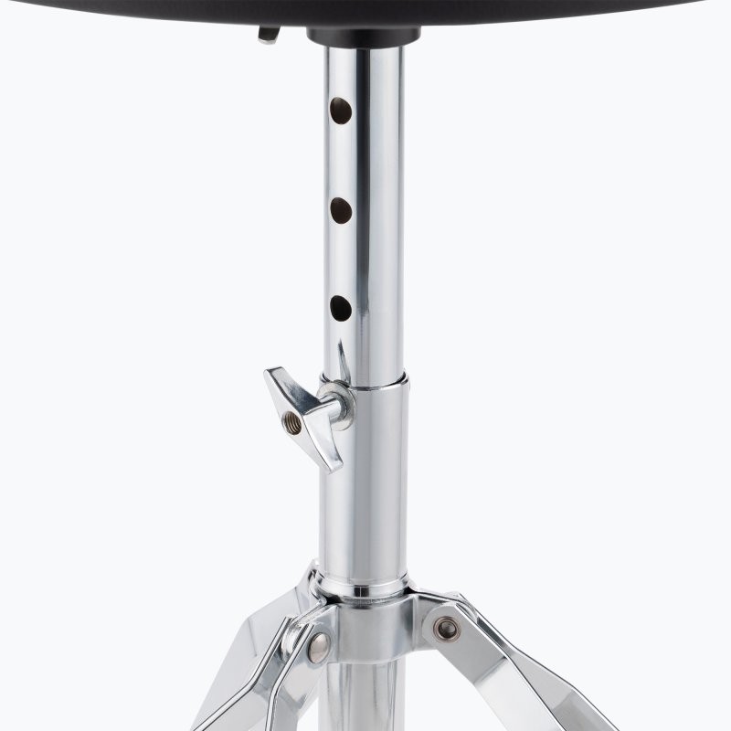 On-Stage MDT2 DrumFire Double-Braced Drum Throne, Chrome and Black