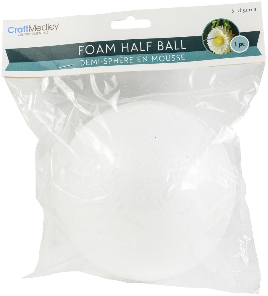 Craft Medley Foam Half Ball-6"