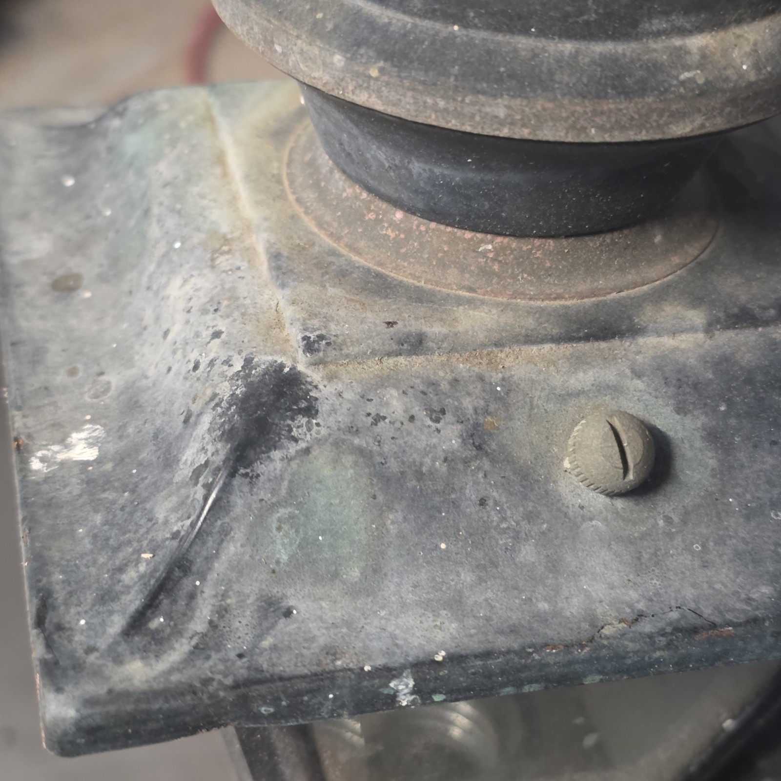 Single Black Painted Brass Vintage Carriage Lamp Lights Sconce Electric Gothic