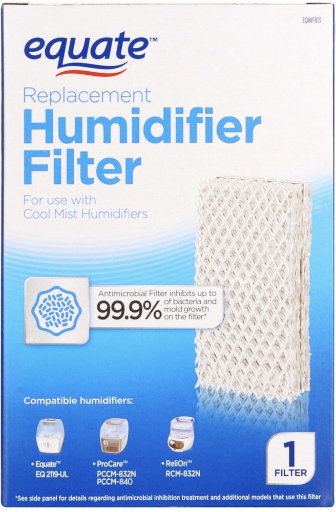 Equate Replacement Cool Mist Humidifier Filter EQWF813 Compatible ONE FILTER